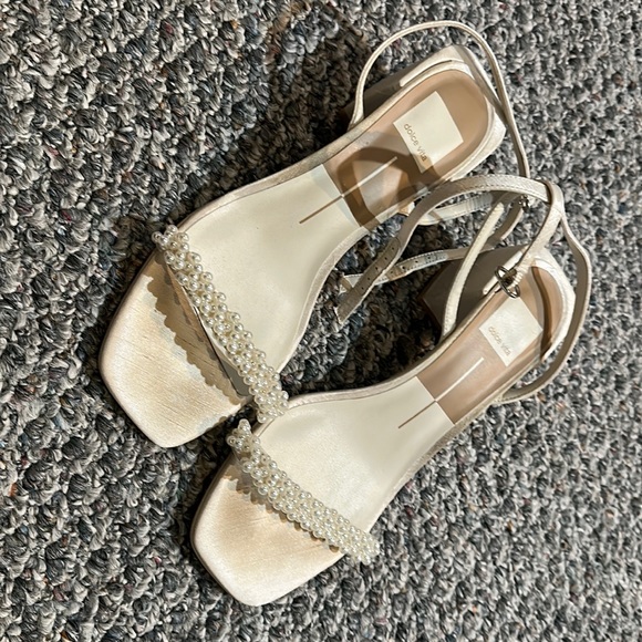 Dolce vita Pearl strap heels. Size 8. Gently worn. - Picture 1 of 3